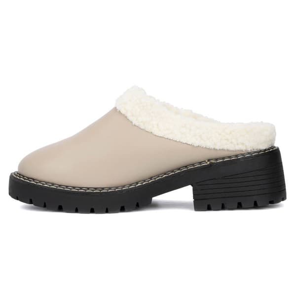 Womens Olivia Miller Marleigh Faux Fur Clogs