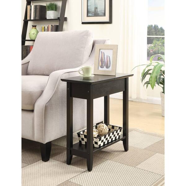 Convenience Concepts American Heritage End Table with Shelf - image 