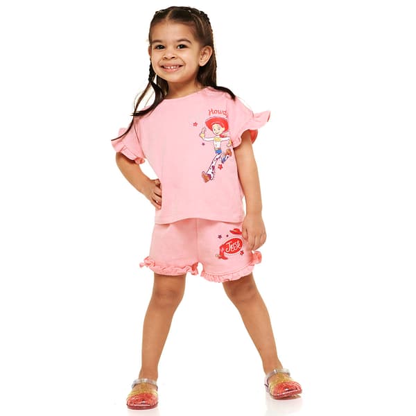 Toddler Girl Disney Toy Story Jessie Tee & Short Set - image 