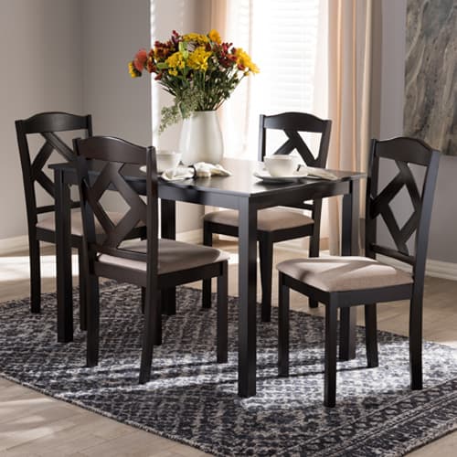 Baxton Studio Ruth 5pc. Dining Set - image 