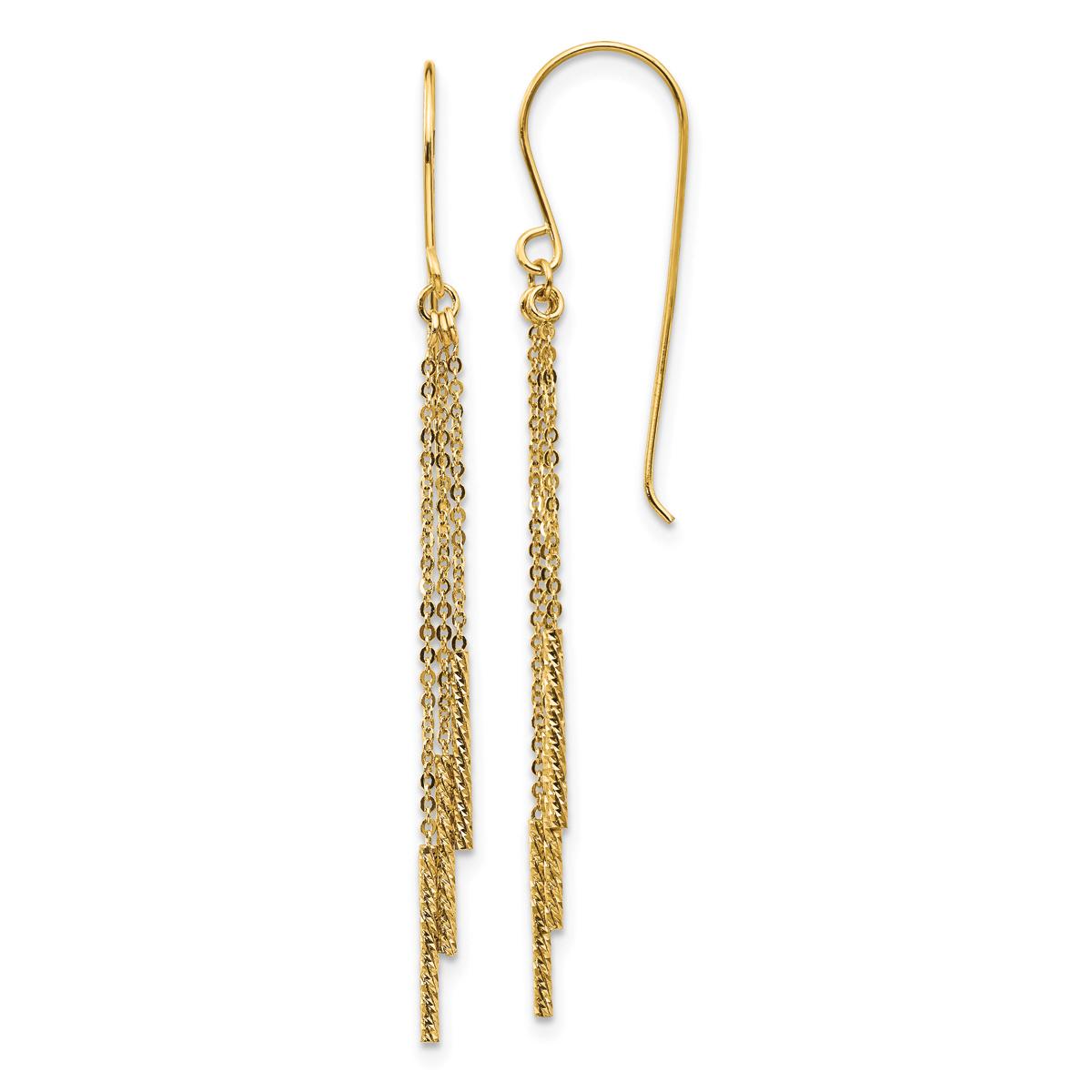 Gold Classics™ 14kt. Tassel Bars Shepherd Dangle Earrings