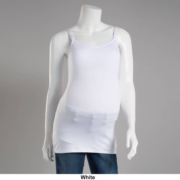 Womens Due Time Nursing Cami Built-in Bra Maternity Top