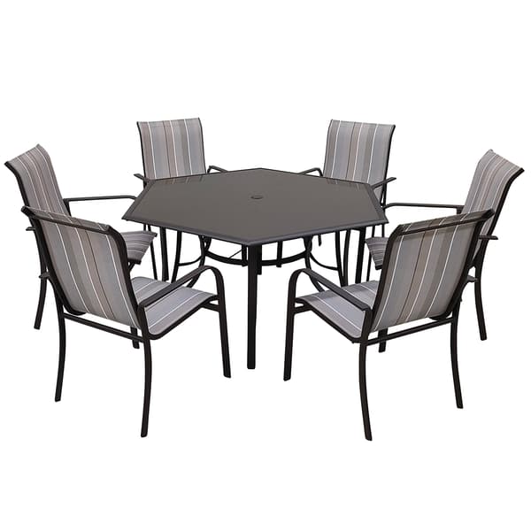 Sand Dunes 7pc. Sling Patio Dining Set