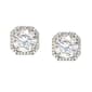 Sterling Silver Cubic Zirconia Stud Earrings - image 1