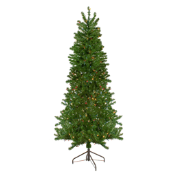 Northlight 6.5ft. Pre-Lit Canadian Pine Slim Christmas Wall Tree