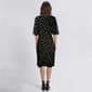 Womens Connected Apparel Elbow Sheer Sleeve Dot Sheath Dress - image 3