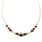 1928 Rose Gold Pearl & Amethyst Necklace - image 1