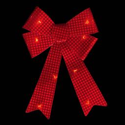Northlight Seasonal LED Color Changing Red Sequin Bow Décor