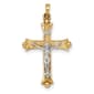 Gold Classics(tm) 14kt. Textured & Polished INRI Cross - image 1