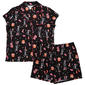Womens Trick or Treat Sleep Western Dancing Skeletons Pajama Set - image 1