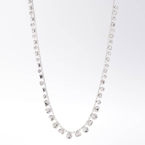 Rosa Rhinestones Mixed Rhinestone Statement Necklace - image 