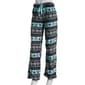 Womens Pink Laundry Penguin Fair Isle Plush Pajama Pants - image 1