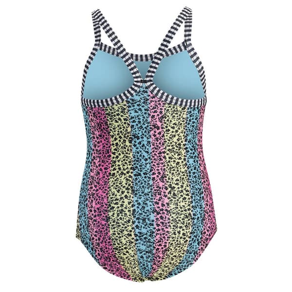 Girls (4-6x) Dolfin® Floret Criss-Cross One Piece Swimsuit