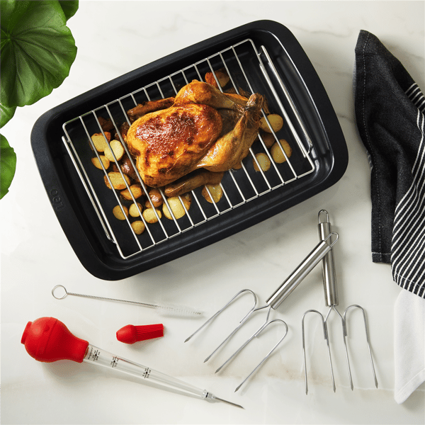 BergHOFF Leo Graphite 9pc. Ceramic Nonstick Cookware & Baster Set