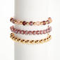 Ashley Cooper(tm) Berry Bead 3pc. Stretch Bracelet Set - image 1
