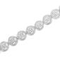 Diamond Classics&#8482; Sterling Silver Diamond Circle Link Bracelet - image 4