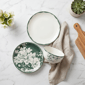222 Fifth Brittany Stoneware Dinnerware Set 12pc. Sage Floral - image 8