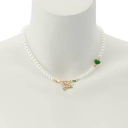 Betsey Johnson Golf Bib Pearl Necklace