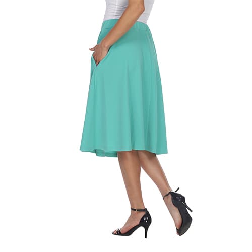 Womens White Mark Saya Flare Skirt