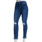 Juniors California Vintage 2 Button Cuffed Ankle Denim Jeans - image 3