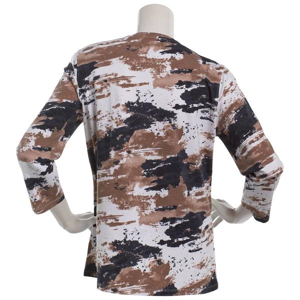 Petite Preswick & Moore® 3/4 Sleeve Splatter Abstract Tee