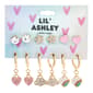 Kids Lil Ashley 6pr. Unicorns/Hearts/Bows/Butterflies Earrings - image 1