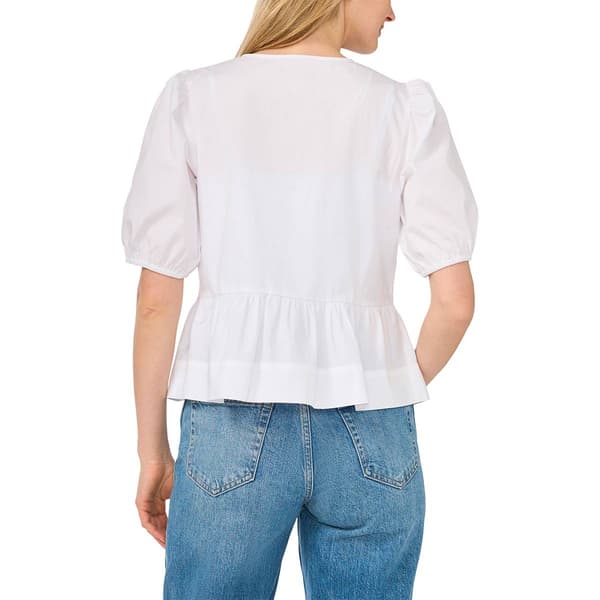 Womens Cece Elbow Dolman Sleeve Tie Front Blouse