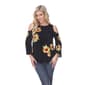 Womens White Mark Lorain Cold Shoulder Top - image 1