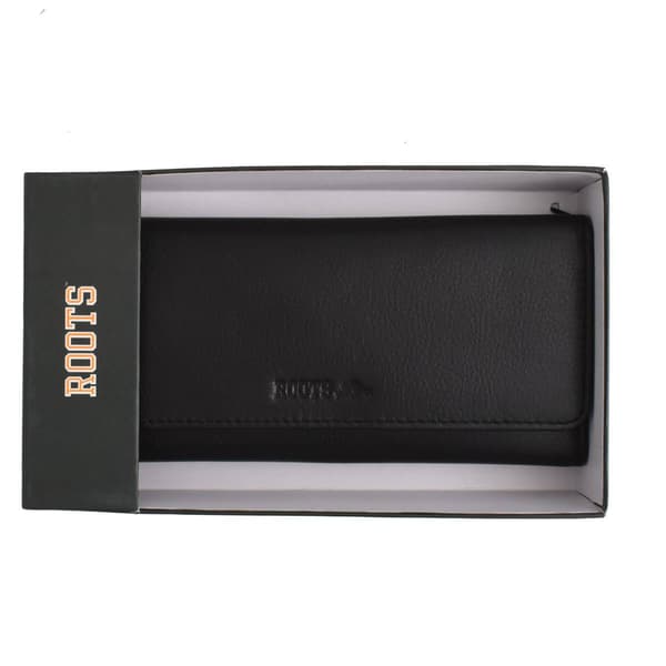 Womens Roots Silhouette Slim Wallet