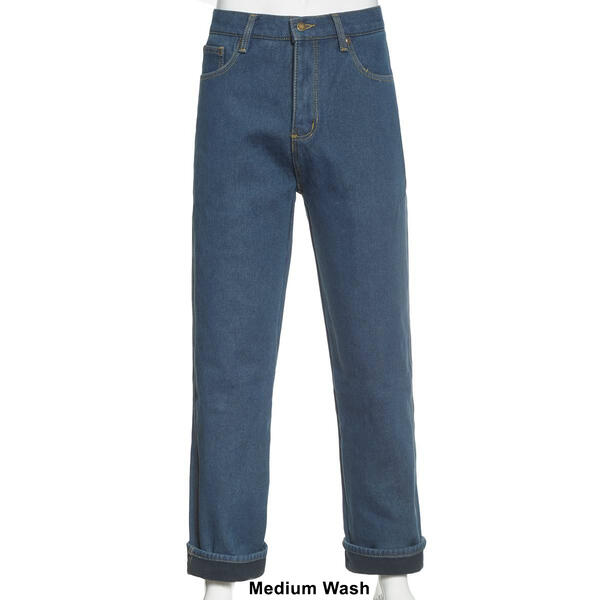 Mens Stanley 5-Pocket Bonded Fleece Lined Work Jeans
