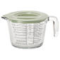 Famous Brand 4 Cup Glass Measure Cup with Lid - image 1