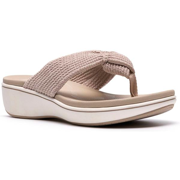 Womens Clarks® Cloudsteppers™ BreezeRae Erin Wedge Sandals