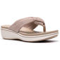 Womens Clarks® Cloudsteppers™ BreezeRae Erin Wedge Sandals - image 1