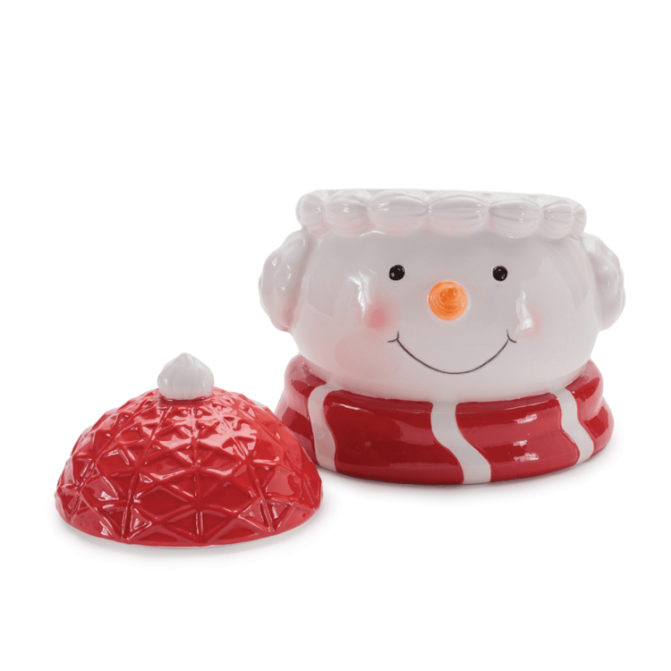 Melrose Snowman & Santa Ceramic Canister Set