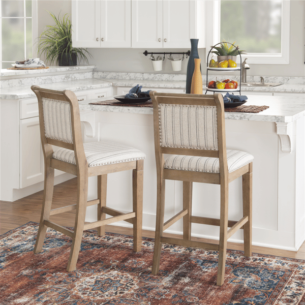 Linon Home Decor Emmy Grey Counter Stool