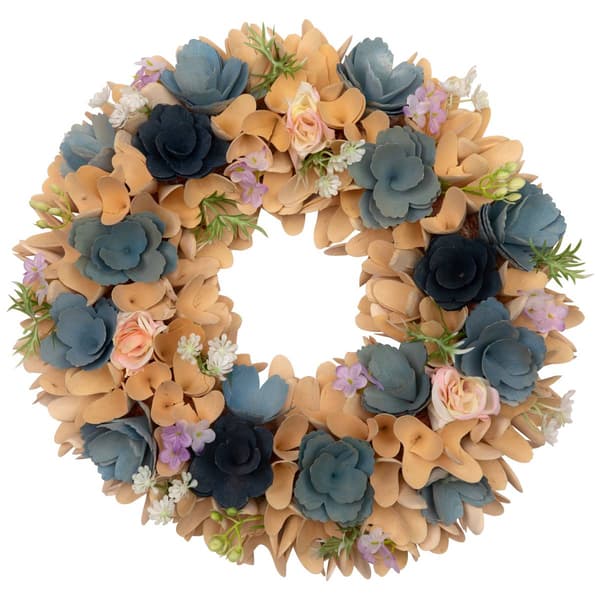 Northlight Seasonal Mini Artificial Flowers Spring Wreath