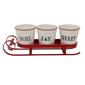Northlight Seasonal 18.75in. Sleigh Buckets Table Centerpiece - image 1