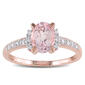 Gemstone Classics&#40;tm&#41; Silver w/ Diamond & Morganite Rings - image 1