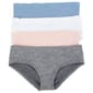 Girls &#40;7-14&#41; Rene Rofe Elizabeth 4pk. Rib Hipsters - Pink/Grey - image 1