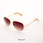 Womens O By Oscar Detail Metal Aviator Sunglasses - image 2