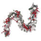 National Tree 6ft. Flocked Christmas Garland - image 1