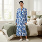 Womens Jasmine Rose Long Sleeve Leaves Houndstooth Zip Robe - image 1