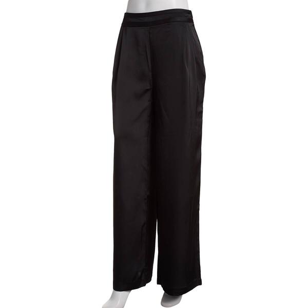 Womens Nicole Miller Stretch Satin Pull-On Pants - image 