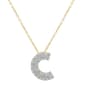 Gianni Argento 14kt. Gold 1/10ctw. Diamond Initial C Pendant - image 1