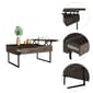 FM FURNITURE Hamilton Dark Walnut Lift Top Coffee Table - image 4