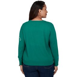 Plus Size Ruby Rd. Happy Holidays Merry & Bright Sweater