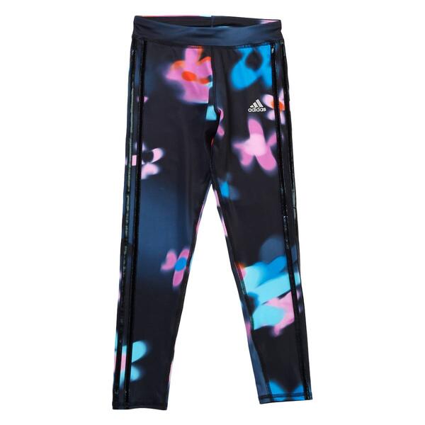 Girls &#40;7-16&#41; adidas&#40;R&#41; Blur Floral Print Tights - image 