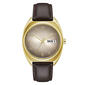 Mens Caravelle Brown Leather Strap Watch - 44C109 - image 1