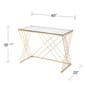 Southern Enterprises Dezby Modern Glass-Top Desk - image 5
