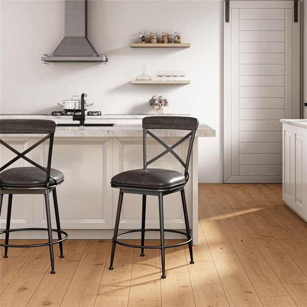 HH2 Home Decker Commercial Grade Counter Height Swivel Stool - image 